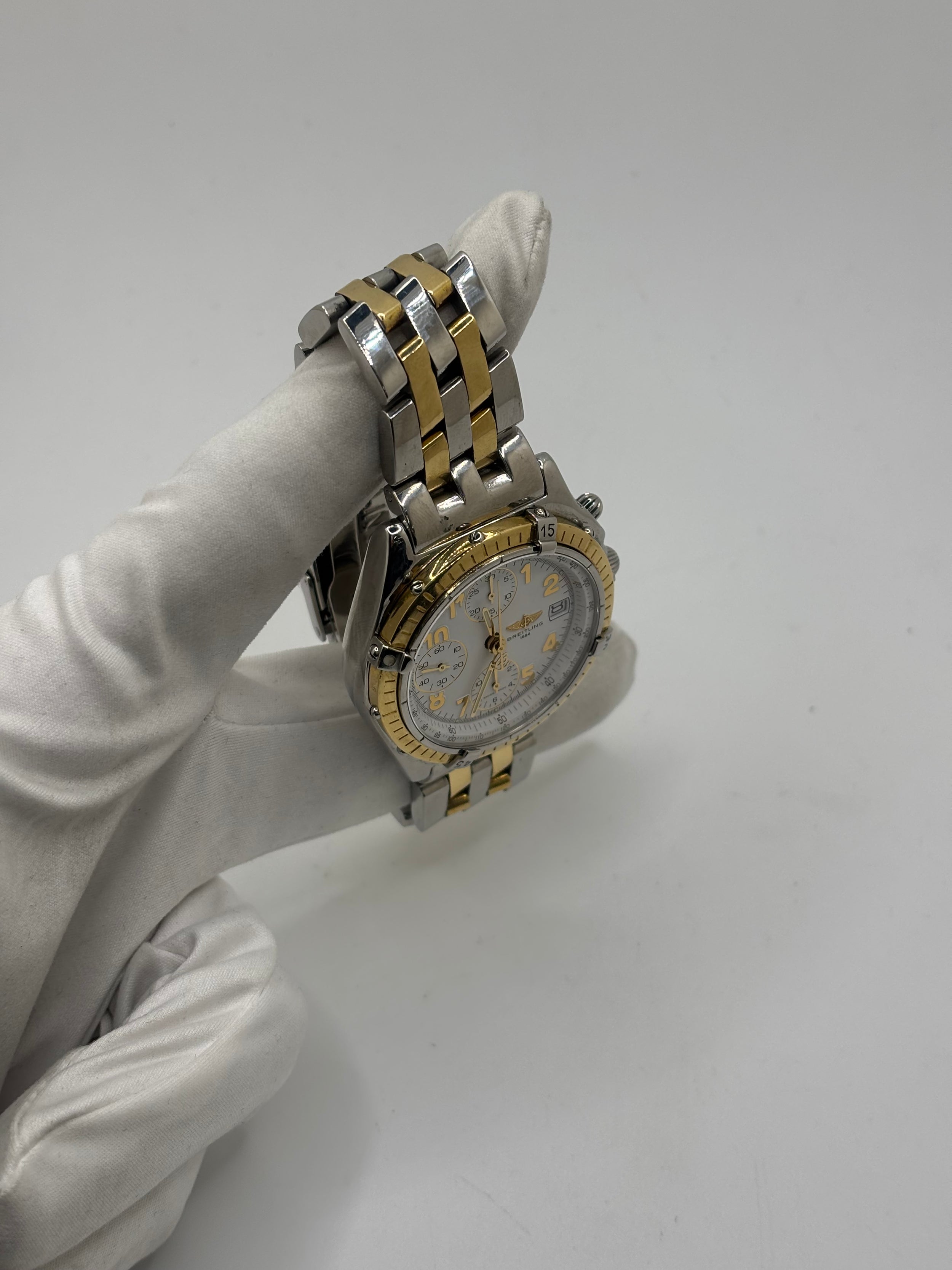 Breitling Chronomat Watch in Gold and Steel