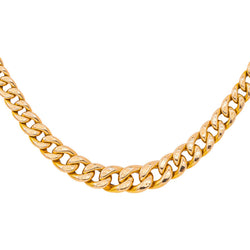 Collier maille Gourmette Or rose