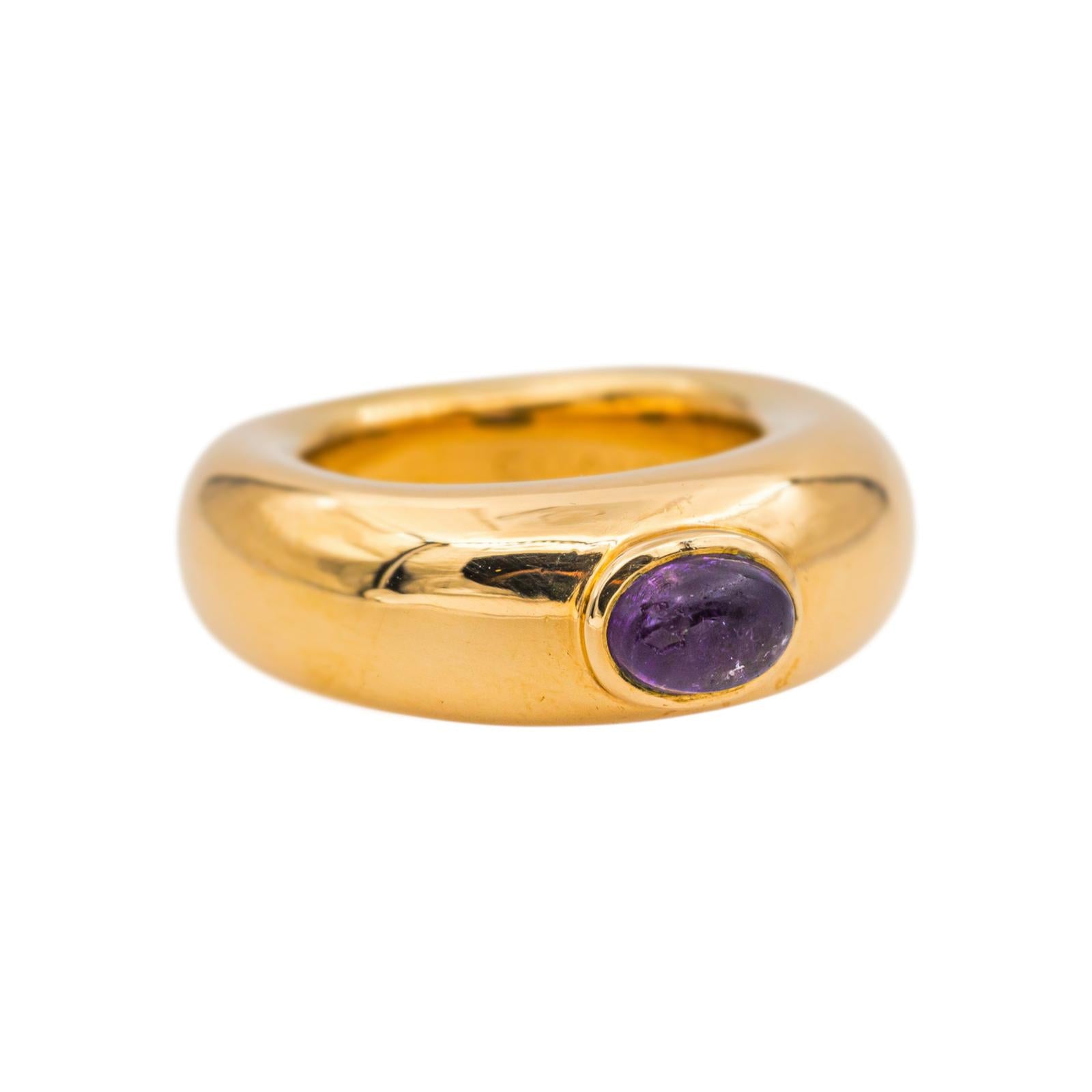 Chaumet Ring Bangle Yellow gold Sapphire Violet