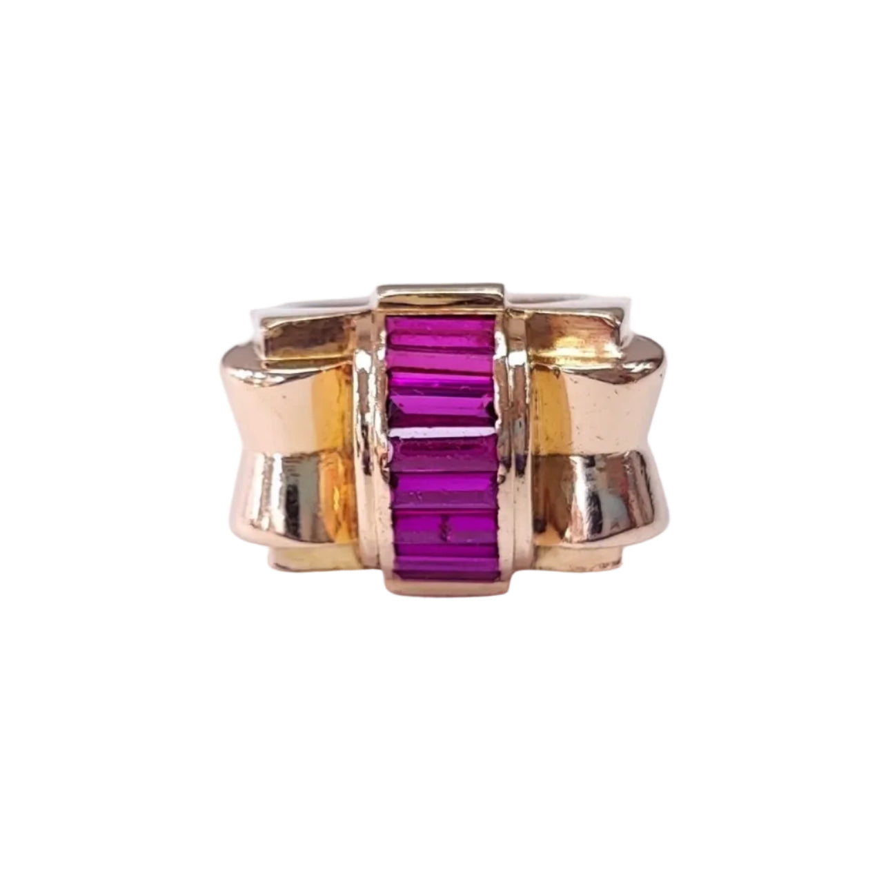 Ring Tank in rose gold and ruby