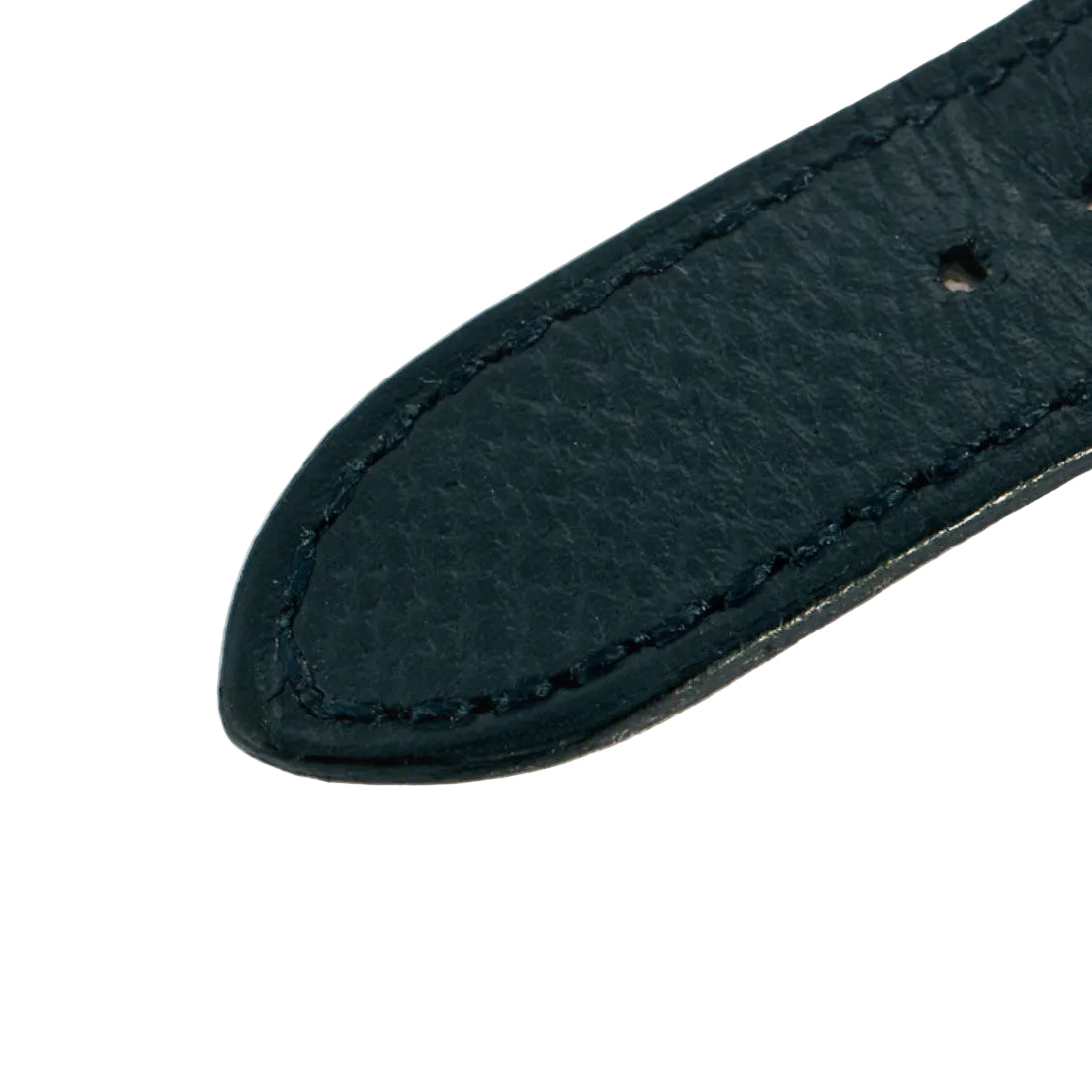 Watch Hermès "Medor" - Blue leather and gold plated