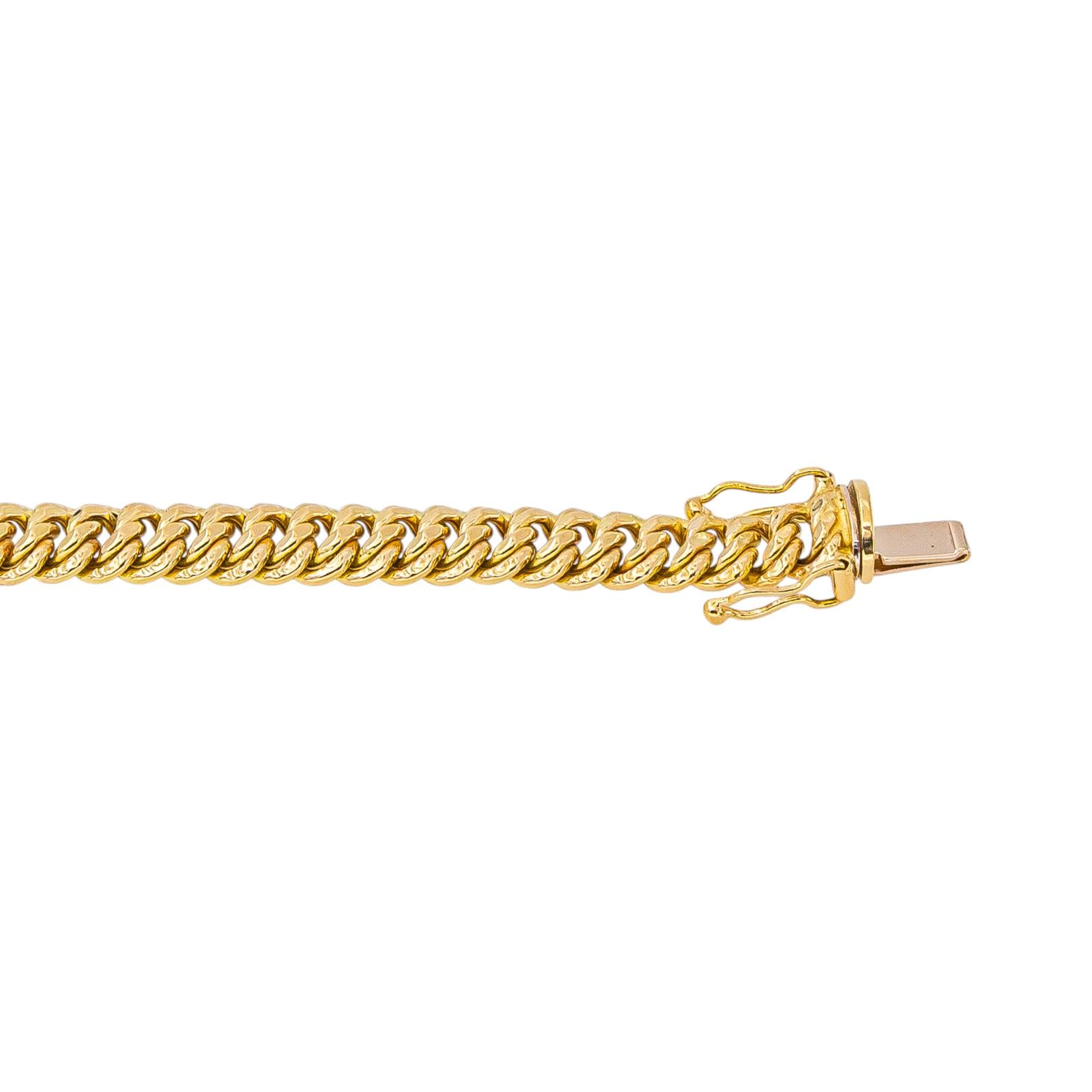 Yellow Gold American Link Necklace