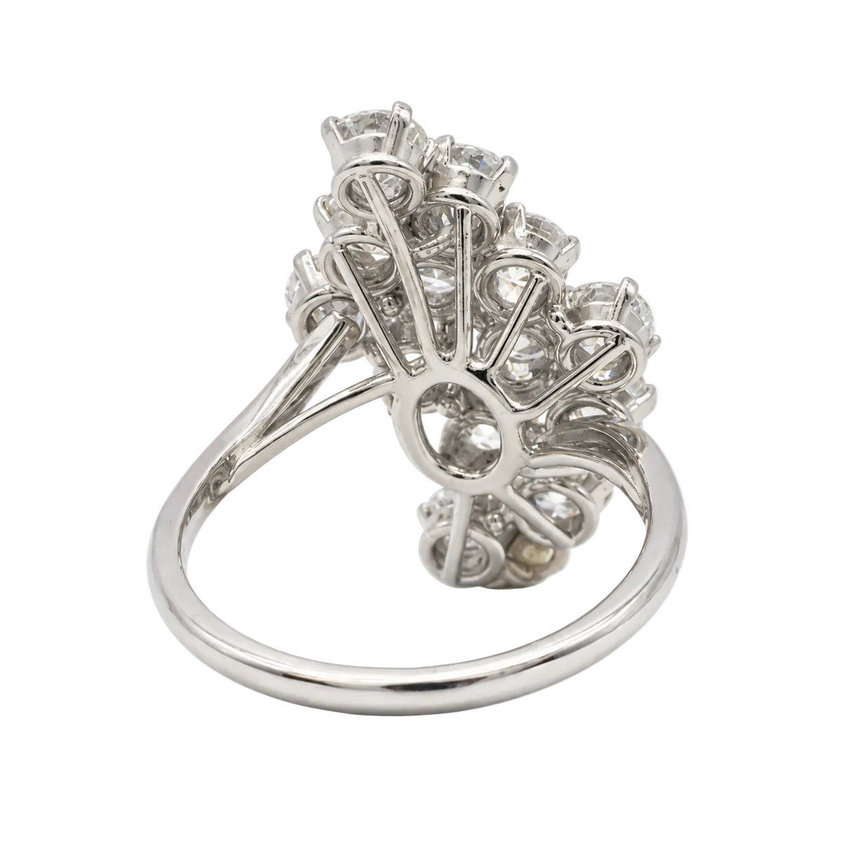 Platinum and Diamond Cocktail Ring
