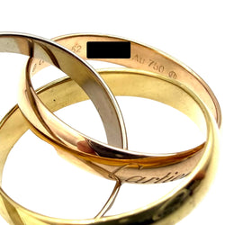 CARTIER "Trinity" MM Wedding band in white gold, yellow gold, and rose gold