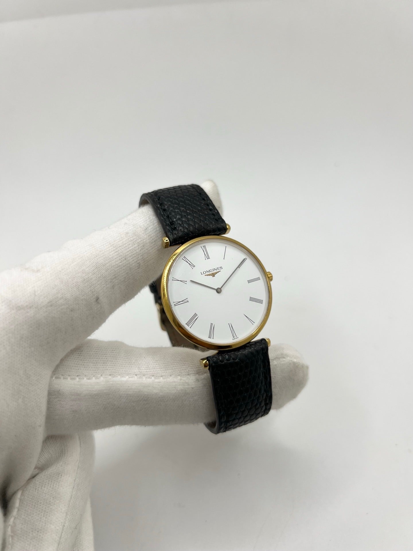LONGINES "La Grande Classique" Watch, Gold-plated, Stainless Steel, and Leather