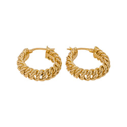 Boucles d'oreilles Maille Américaine Or jaune