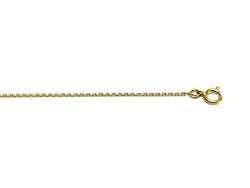 Yellow gold forçat-link chain