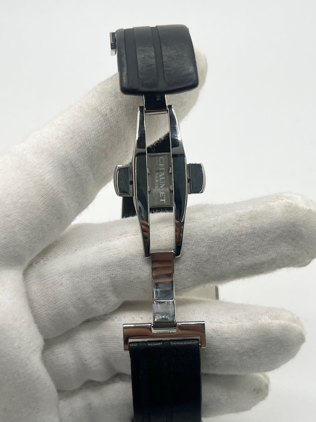 CHAUMET "Dandy" Watch in Steel and Leather