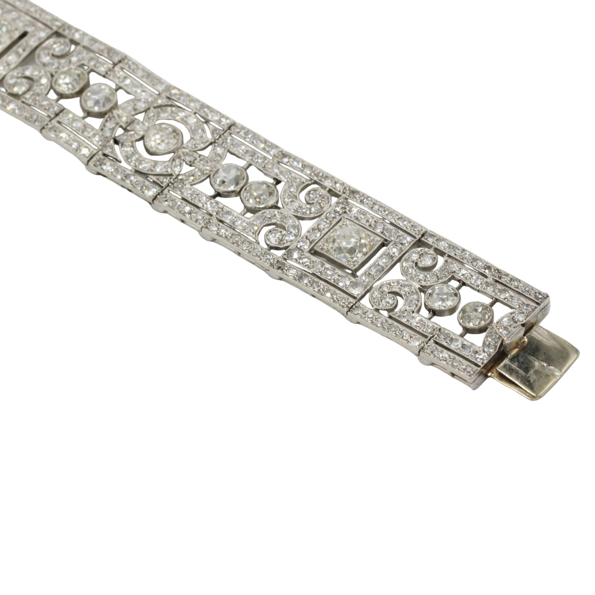 Platinum and Diamond Cuff Bracelet