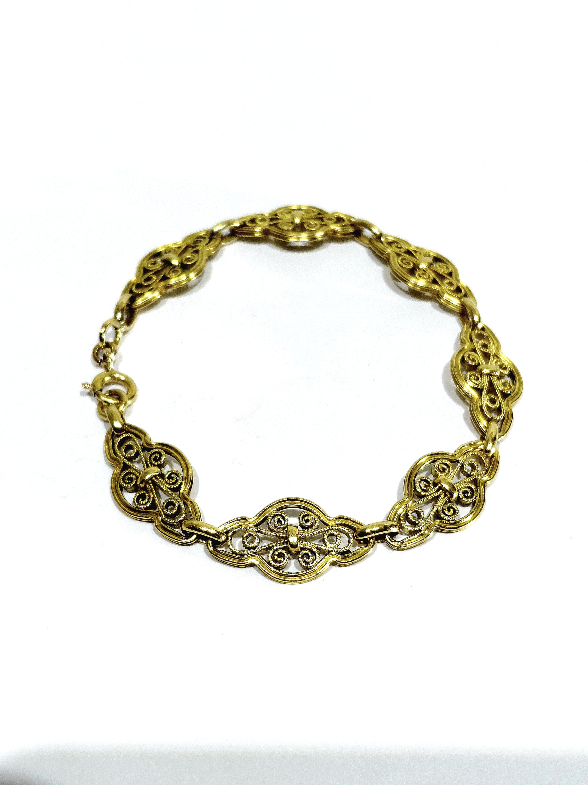 Art Nouveau / Art Deco Yellow Gold Bracelet