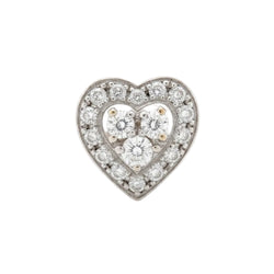 White gold and diamonds Earrings Puces