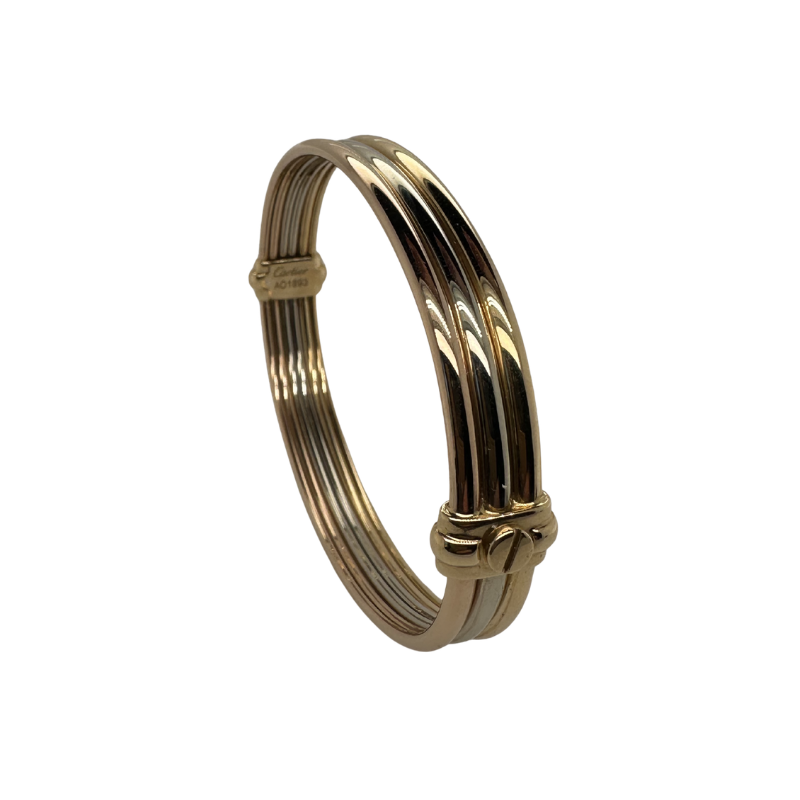 Bracelet Jonc CARTIER Trinity en or blanc, or jaune et or rose