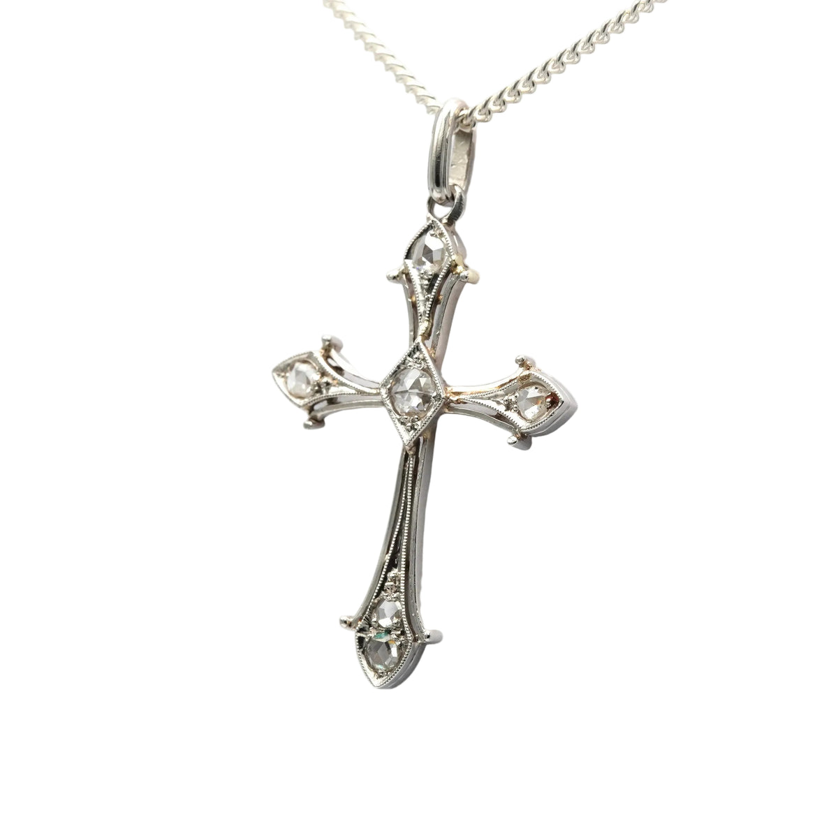 White Gold and Diamond Pendant