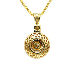Pendentif en or jaune et diamants