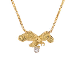 Yellow Gold and Diamond Pendant Necklace
