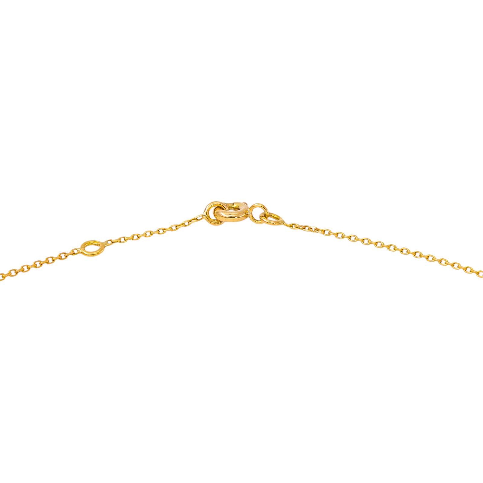 Yellow Gold Diamond Pendant Necklace