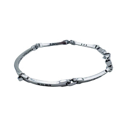 "Ligne" Bracelet in White Gold and Diamonds