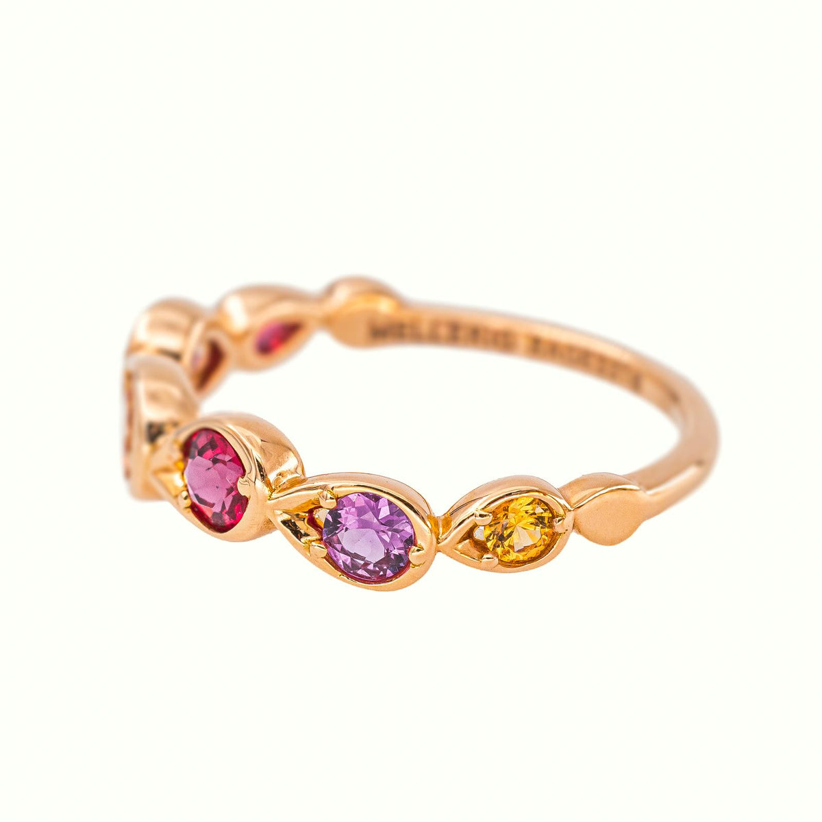 Mellerio Indra Rose Ring, Rose gold with Sapphire