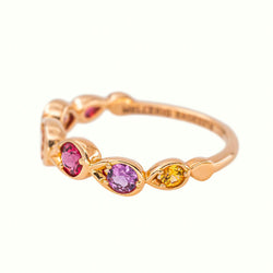 Mellerio Indra Rose Ring, Rose gold with Sapphire