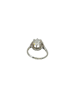 Bague Solitaire en platine et diamant