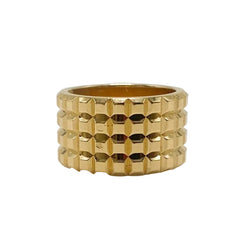Bague Bandeau BOUCHERON Clou de Paris en or jaune