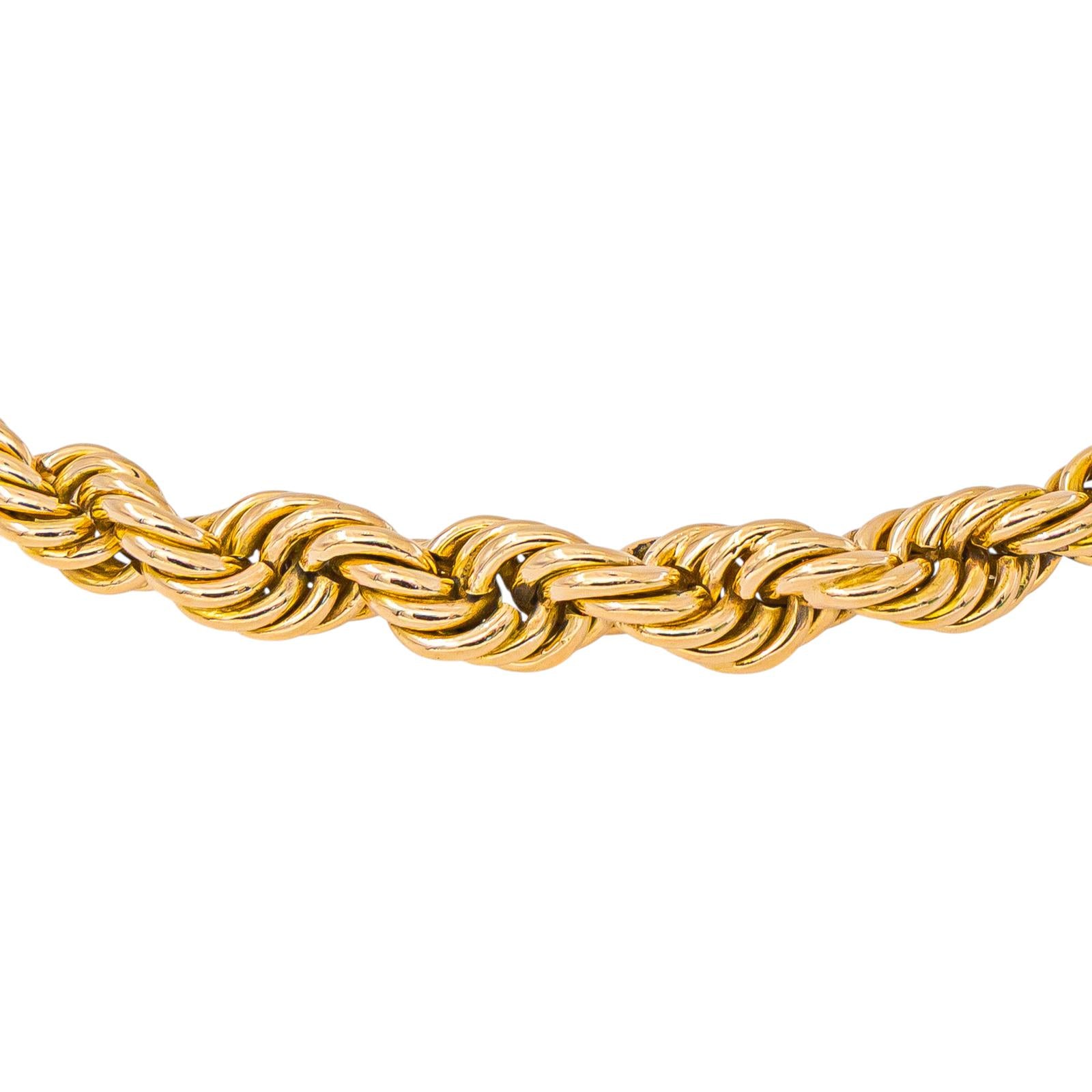 Rose Gold Rope-Link Necklace