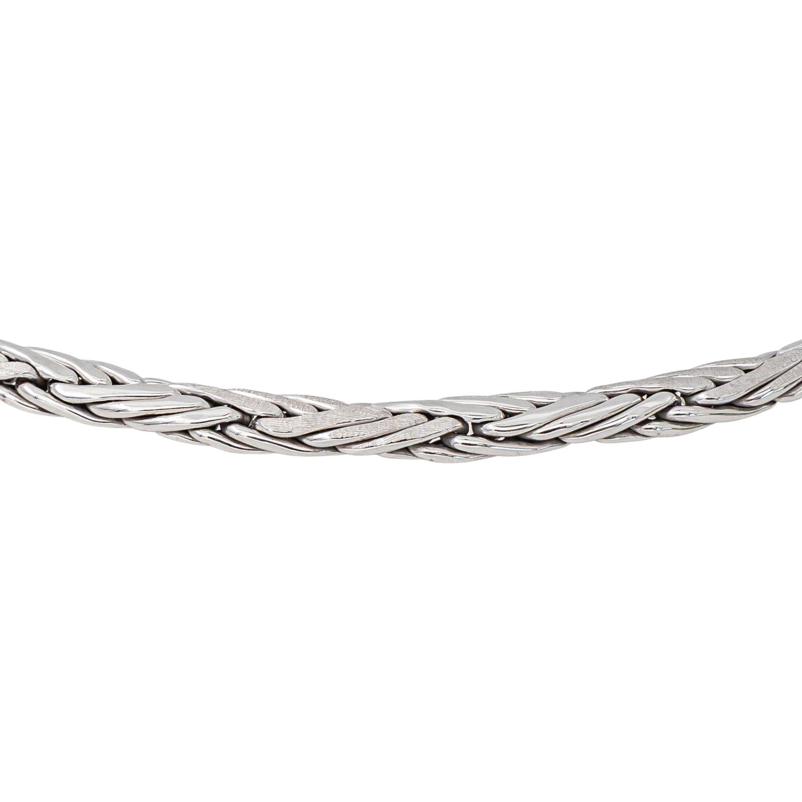 White Gold Link Necklace