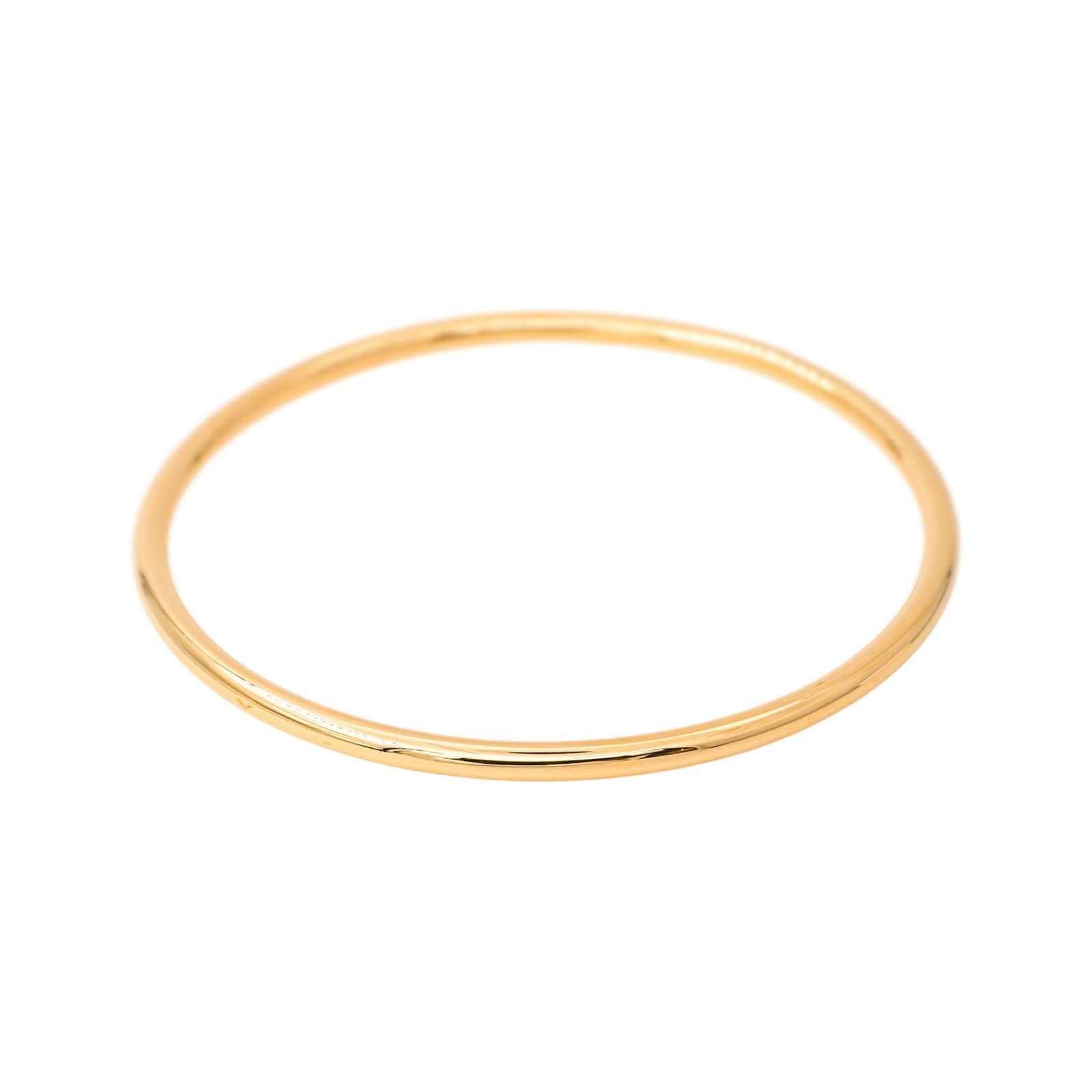 Yellow Gold Bangle Bracelet