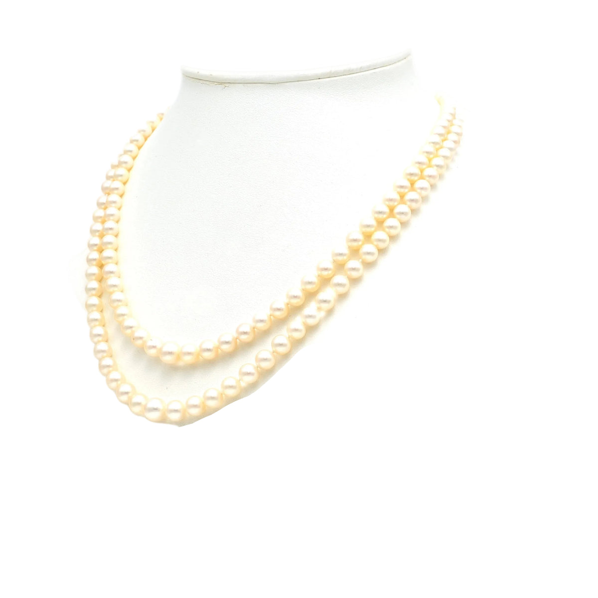 White Gold and Turquoise Pearl Necklace