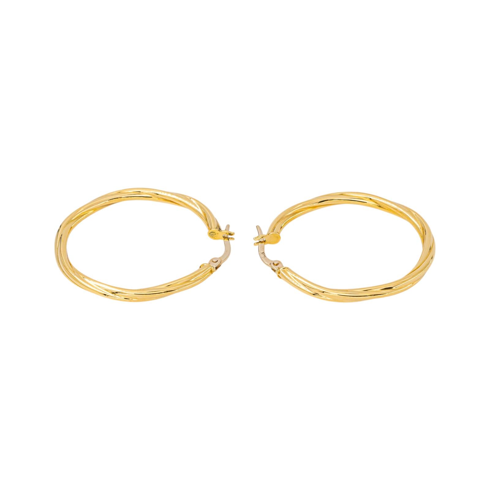 Yellow gold Hoop earrings