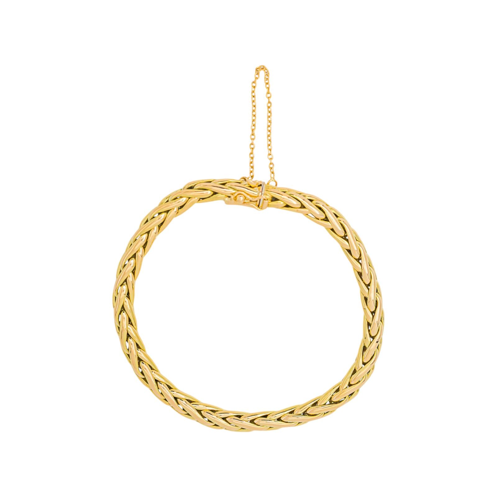 Bracelet Maille palmier Or jaune