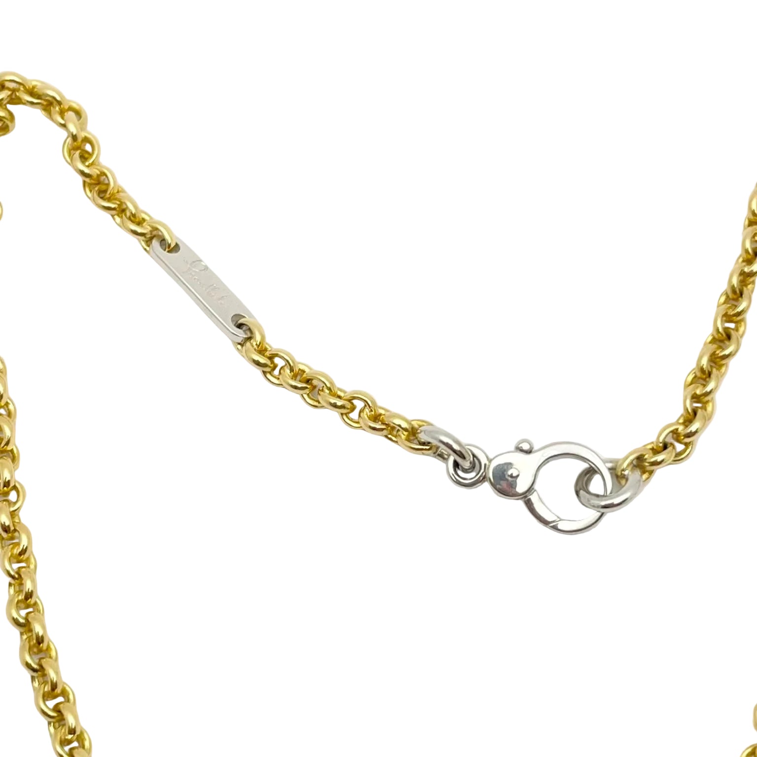 POMELLATO Pendant Necklace in white gold, yellow gold, and diamonds