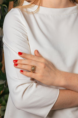 Bague Or rose Diamant