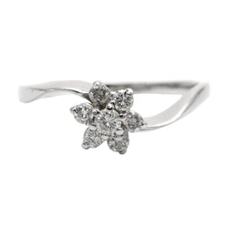 Marguerite Ring in White Gold and Diamonds
