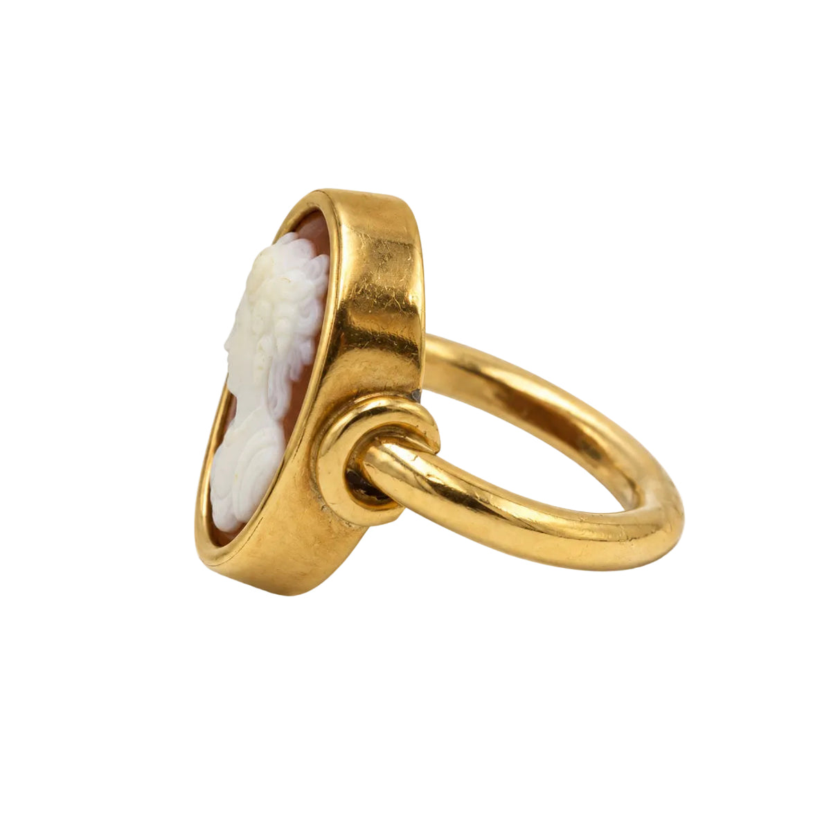 Yellow Gold Ring with Cameo