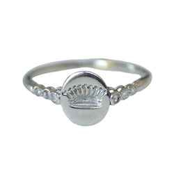 Bague en platine et diamants