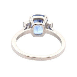 3.14-carat Sapphire and Diamond Ring