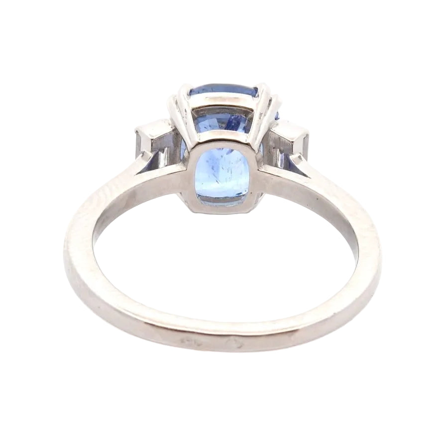 3.14-carat Sapphire and Diamond Ring