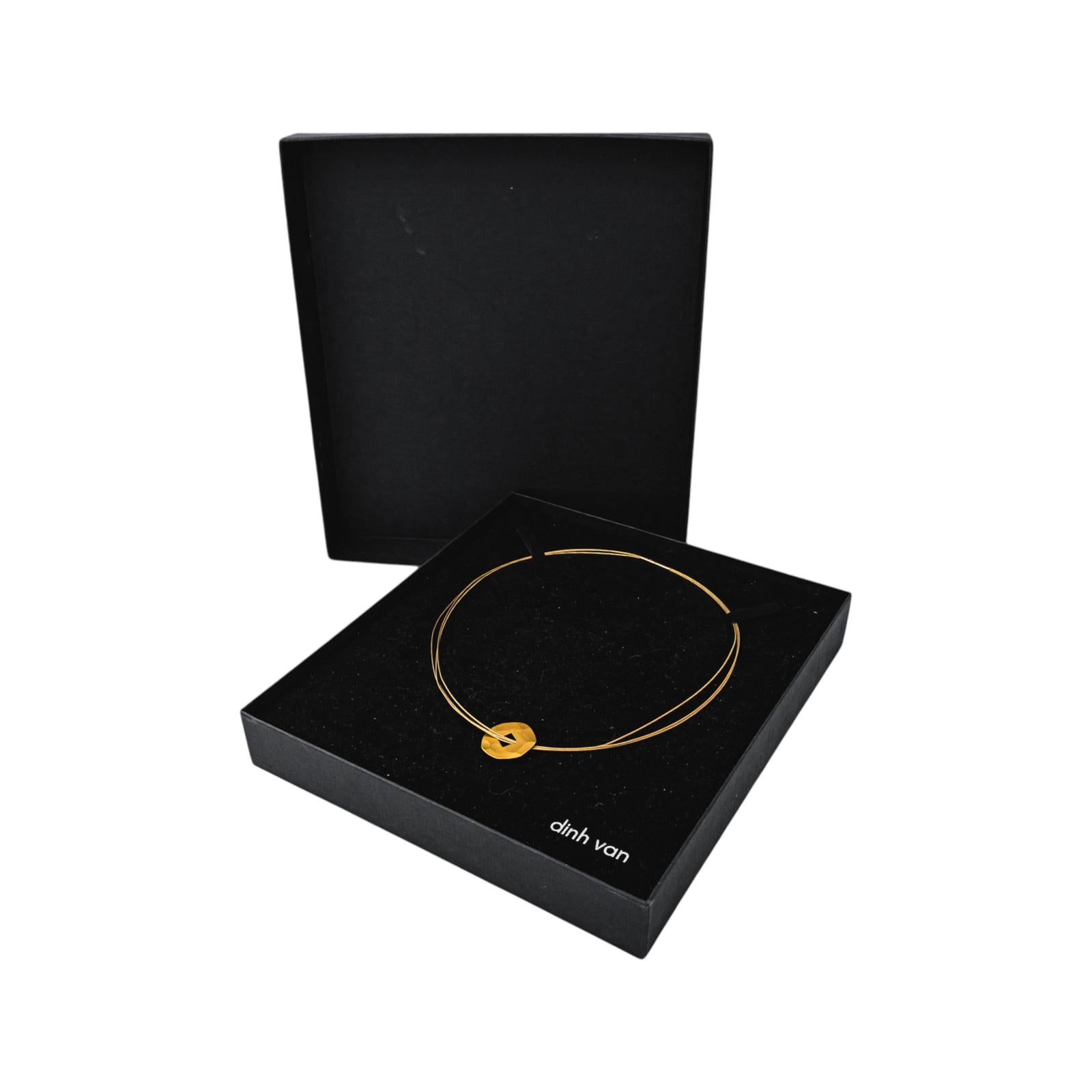Dinh Van Necklace: Chinese-Style Yellow Gold Piece
