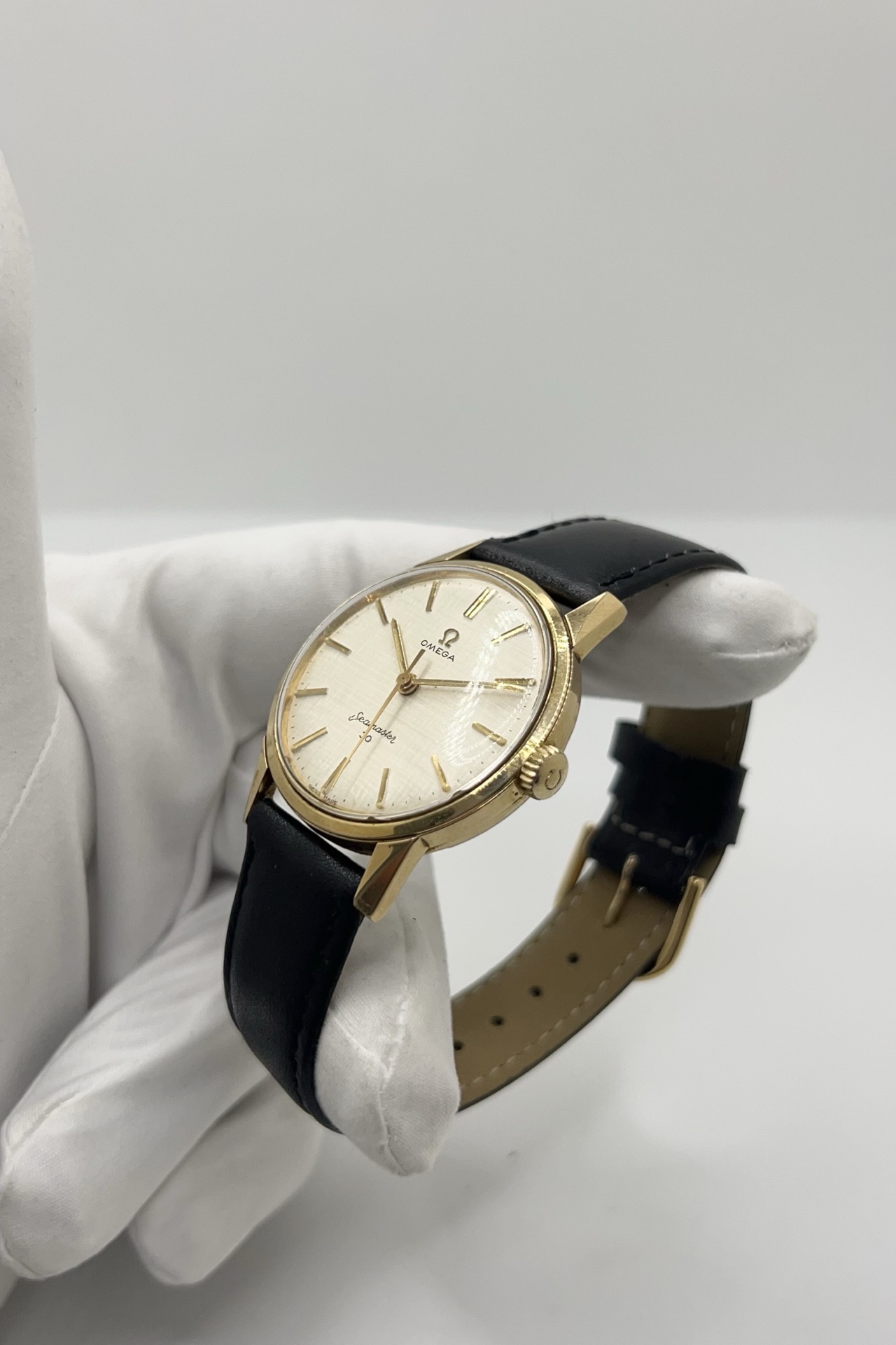 OMEGA "Seamaster 300" Watch in Stainless Steel and Leather