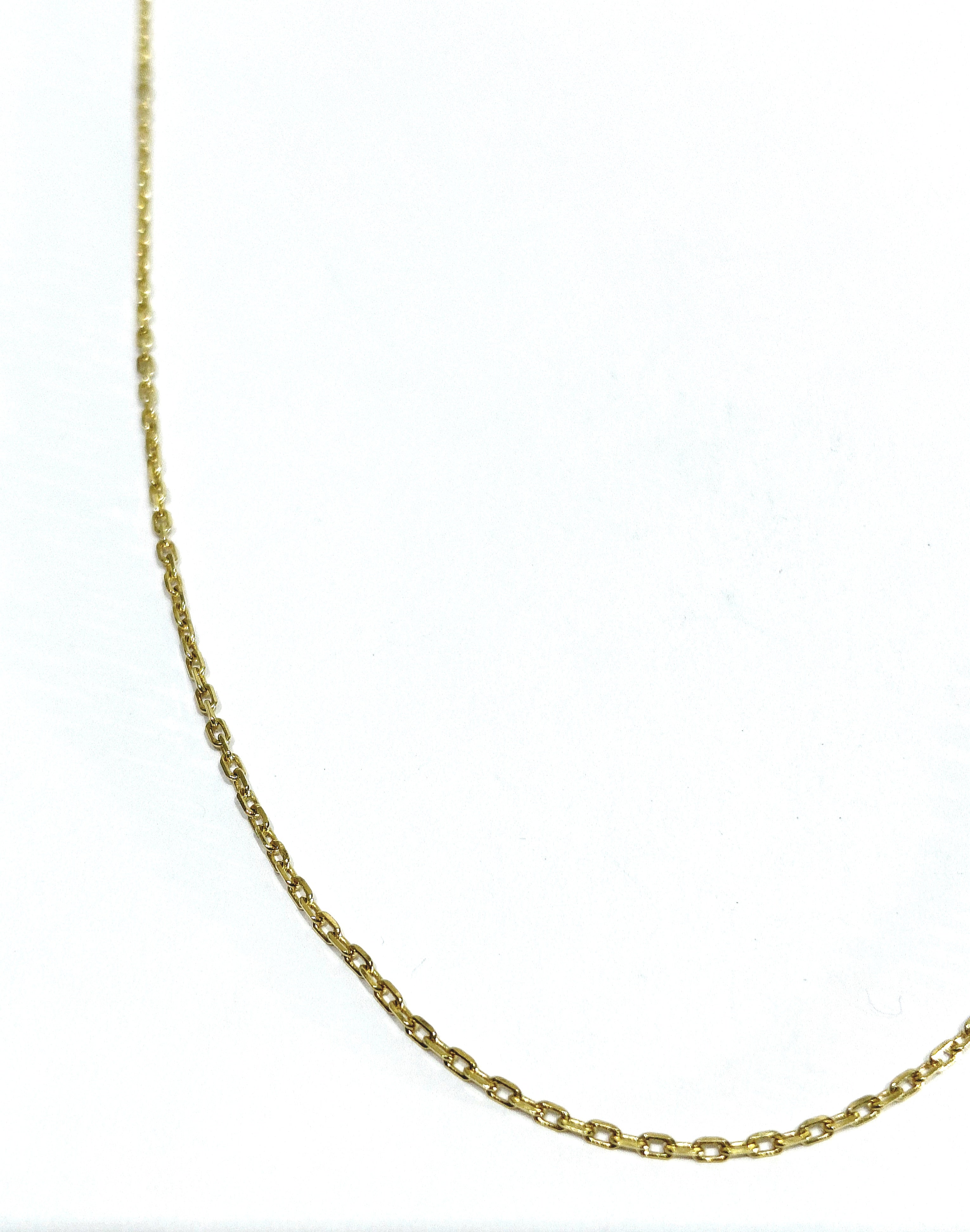 Yellow gold Forçat-link chain