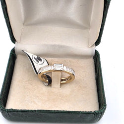 VERETTA Wedding Band in Yellow gold and Diamonds