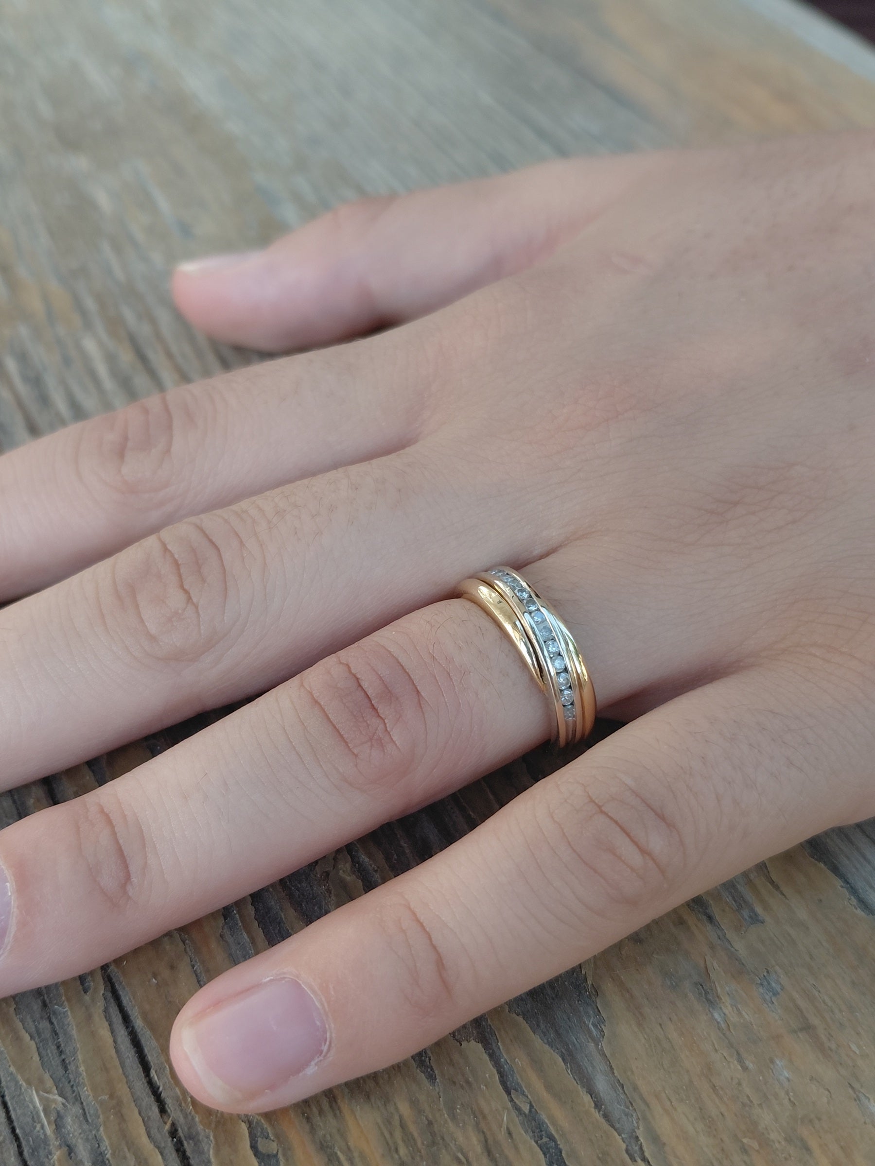 Yellow Gold and Diamond Ring