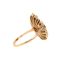 Cocktail Ring in Rose Gold and Diamonds