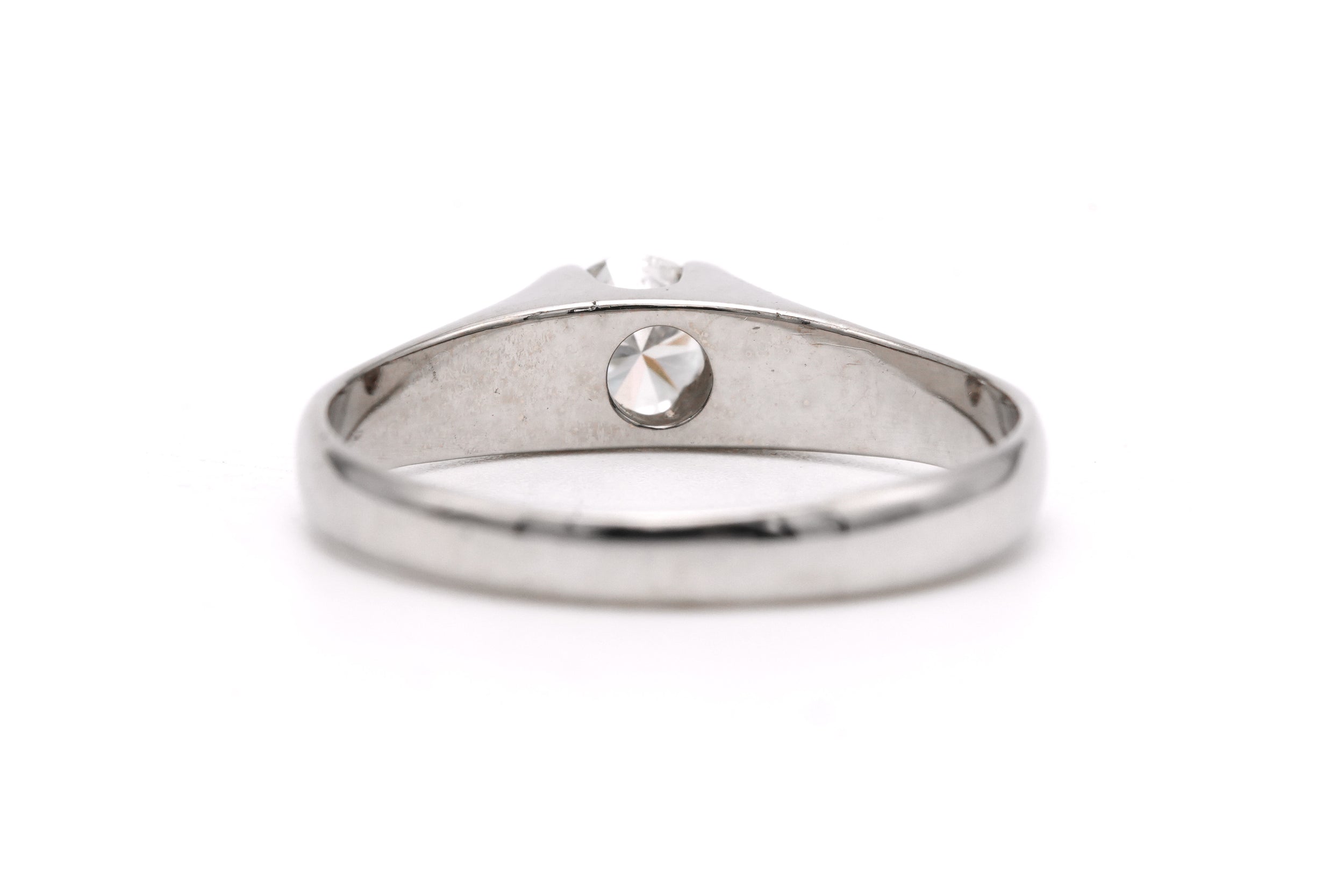 Bague Solitaire en or blanc et diamant