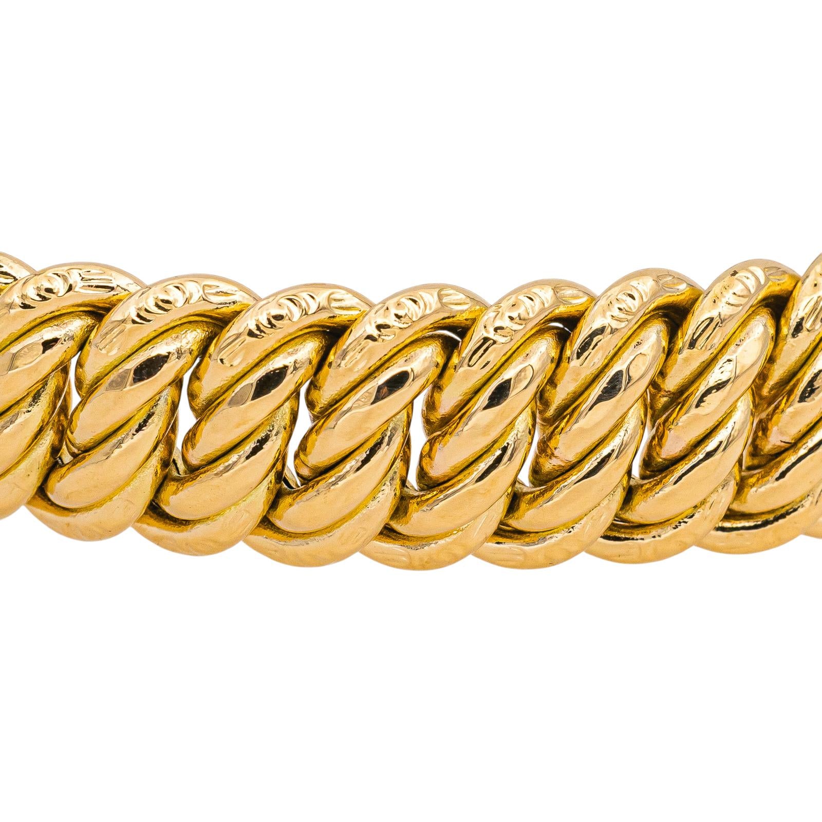 Bracelet American Link Yellow gold