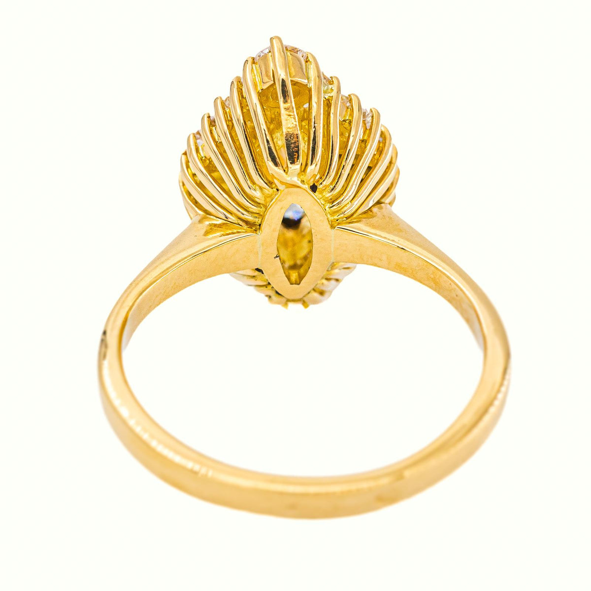 Yellow gold Marquise Diamond Ring