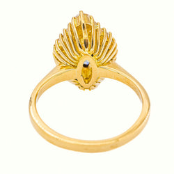Yellow gold Marquise Diamond Ring