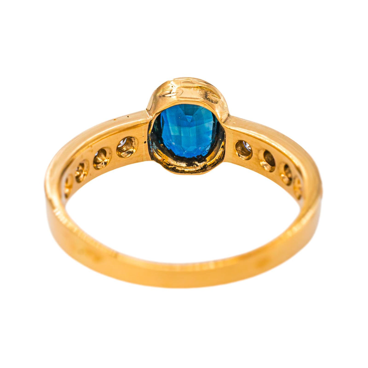 Yellow gold Sapphire Ring