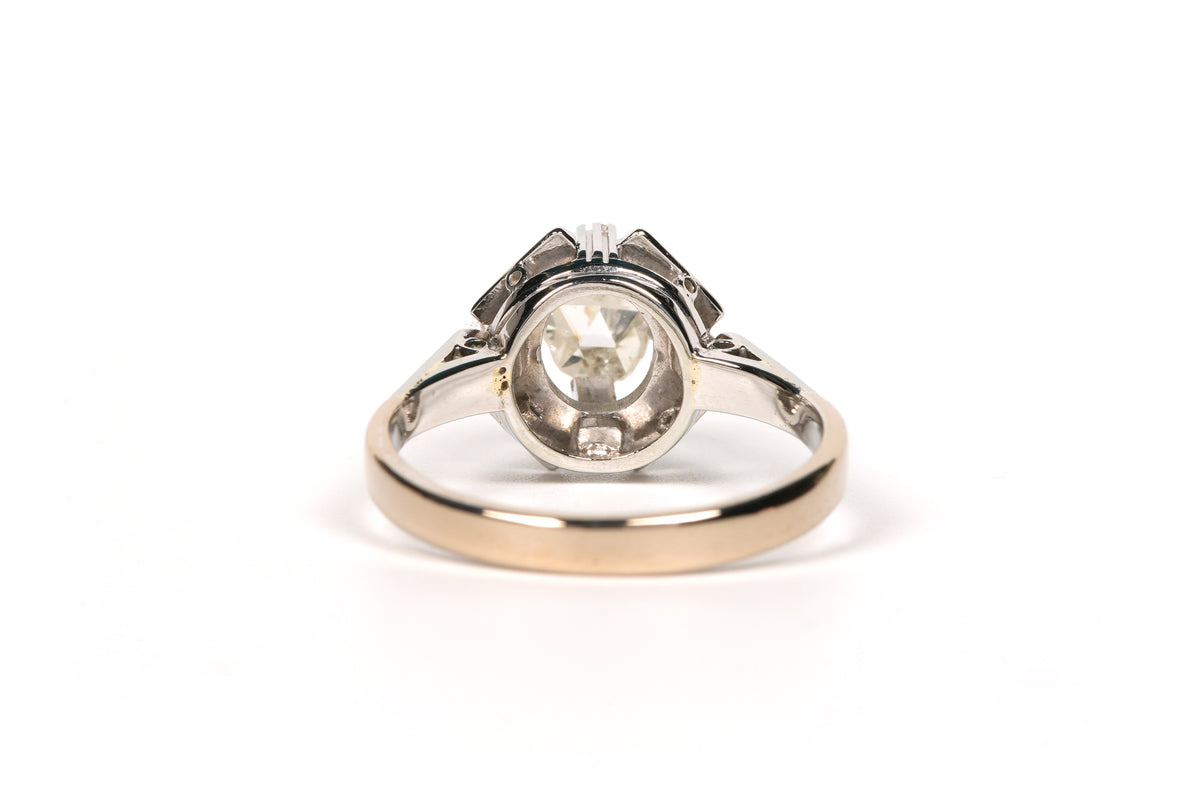 Bague Solitaire en or blanc et diamant